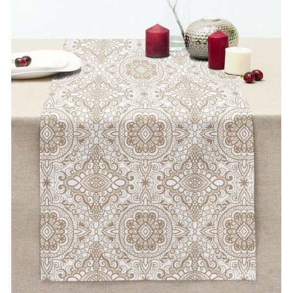 Stalo takelis 40x130 cm Beige Mandala – Mila Home-image-2