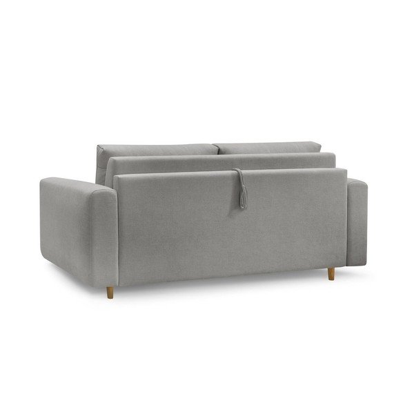 Pilkos spalvos sofa miegojimui/sulankstoma 200 cm Cocoone – Bobochic Paris-image-4