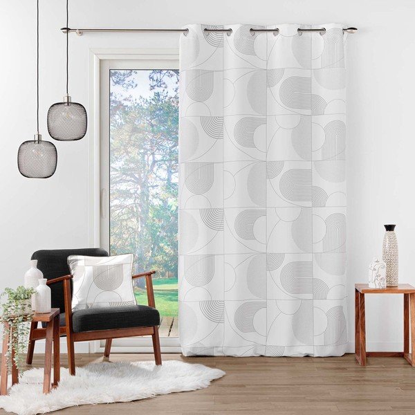 Užuolaida baltos spalvos 140x280 cm Esquisse – douceur d'intérieur-image-2