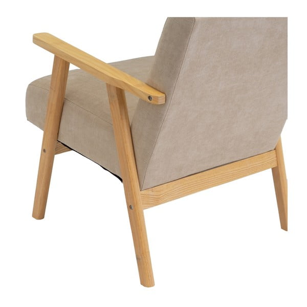 Smėlio spalvos iš šenilinio audinio krėslas Vintage – Casa Selección-image-4