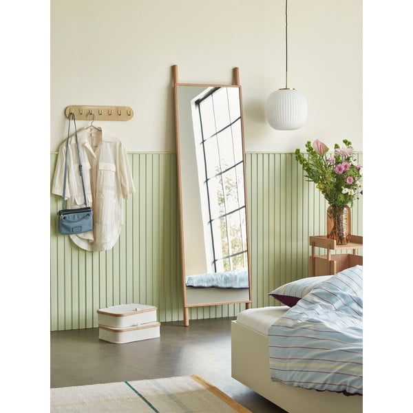 Smėlio spalvos iš tekstilės daiktadėžės su dangčiu 2 vnt. 38x26x9 cm Ecru – Hübsch-image-2