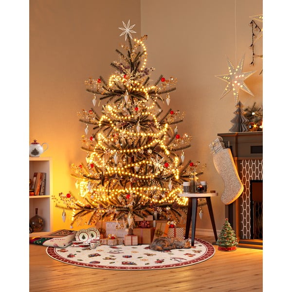 Apvalios formos kilimas raudonos spalvos su Kalėdų motyvu ø 150 cm Red Christmas – Villeroy&Boch-image-1
