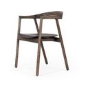 Iš ąžuolo masyvo valgomojo kėdė rudos spalvos Muna – Gazzda