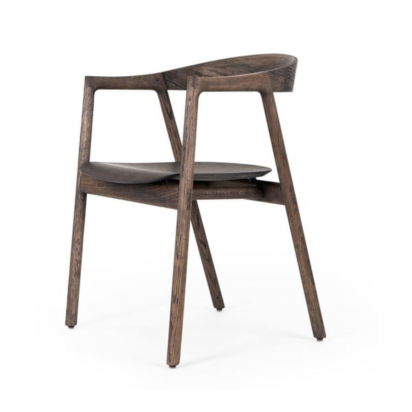 Iš ąžuolo masyvo valgomojo kėdė rudos spalvos Muna – Gazzda