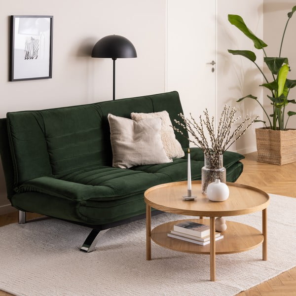 Apvalios formos kavos staliukas natūralios spalvos iš ąžuolo ø 80 cm Banbury – Actona-image-1