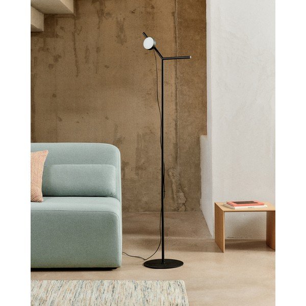 Juodos spalvos pastatomas šviestuvas LED su pritemdymo funkcija (aukštis 160 cm) Orey – Kave Home-image-2