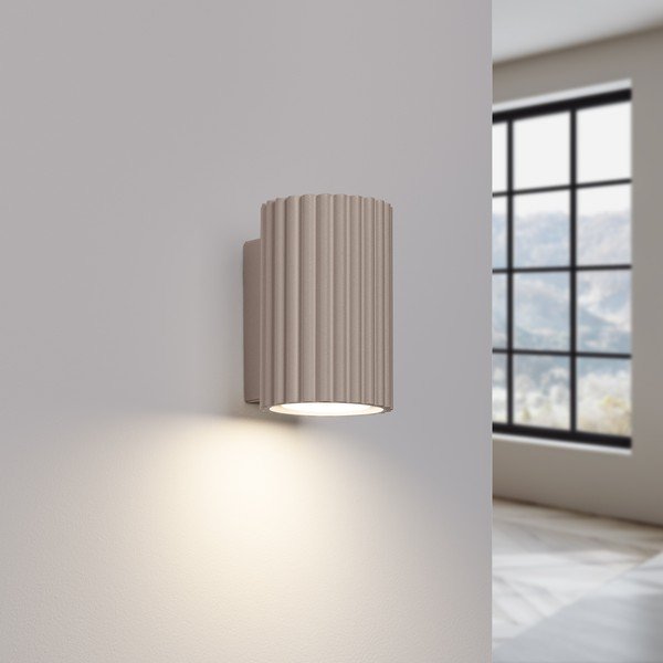 Taupe spalvos iš metalo sieninė lempa ø 6,5 cm Gleam – Sollux-image-2