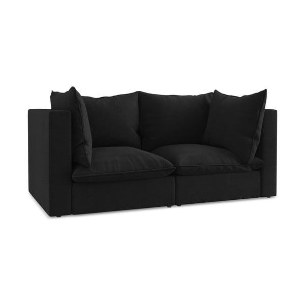 Juodos spalvos sofa 180 cm Manao – Makamii-image-3
