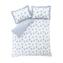 Baltos spalvos/mėlynos spalvos dvigulė patalynė 200x200 cm Lucie Floral Frill – Catherine Lansfield