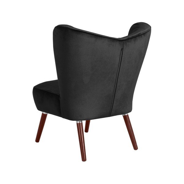 Juodas fotelis Max Winzer Sari Velvet-image-1