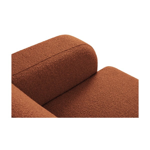 Krėslas rudos spalvos iš boucle Molino – Micadoni Home-image-3