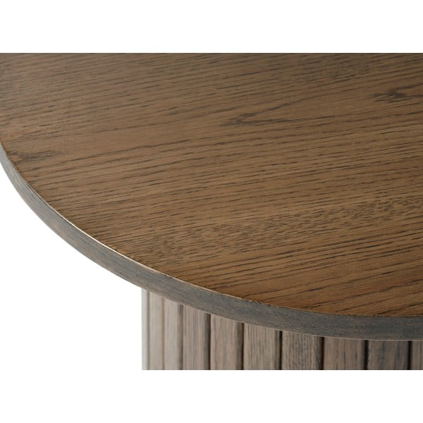 Ąžuolinis apvalus kavos staliukas ø 50 cm Nola - Unique Furniture-image-3