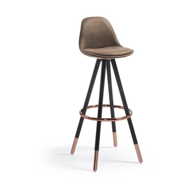 Rudos spalvos baro taburetė (sėdynės aukštis 75 cm) Slad – Kave Home