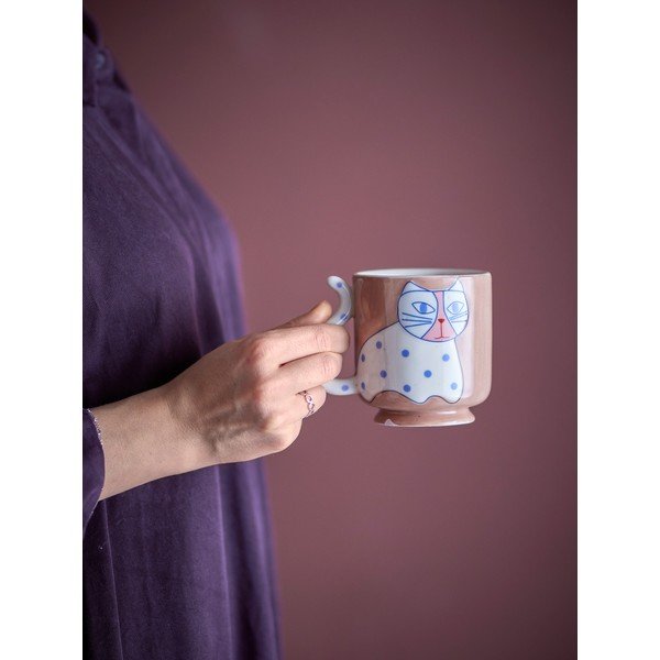 Šviesiai rudos spalvos puodeliai 4 vnt. Missy – Bloomingville-image-2