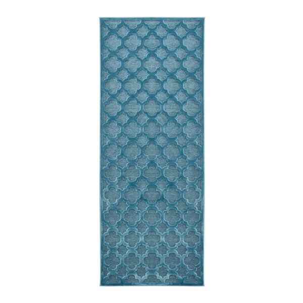 Mėlynas viskozės kilimėlis Mint Rugs Bryon, 80 x 250 cm