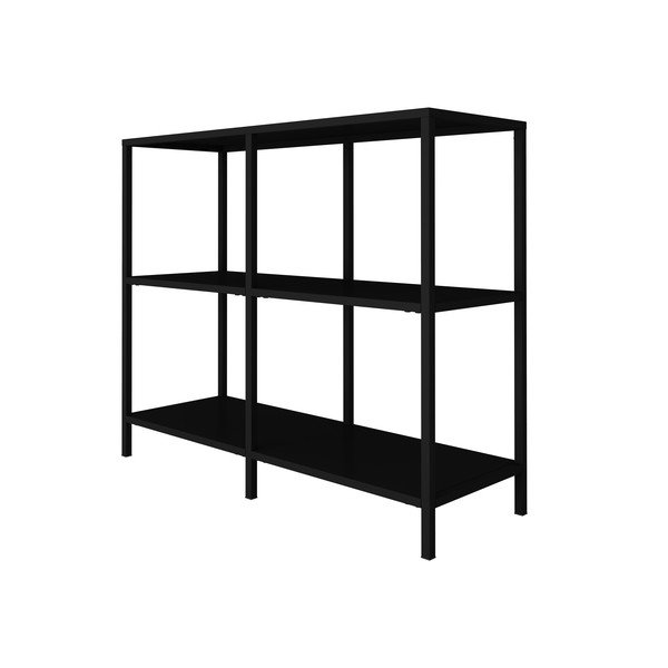 Juoda metalinė lentyna Canett Lite, 100 cm pločio-image-3