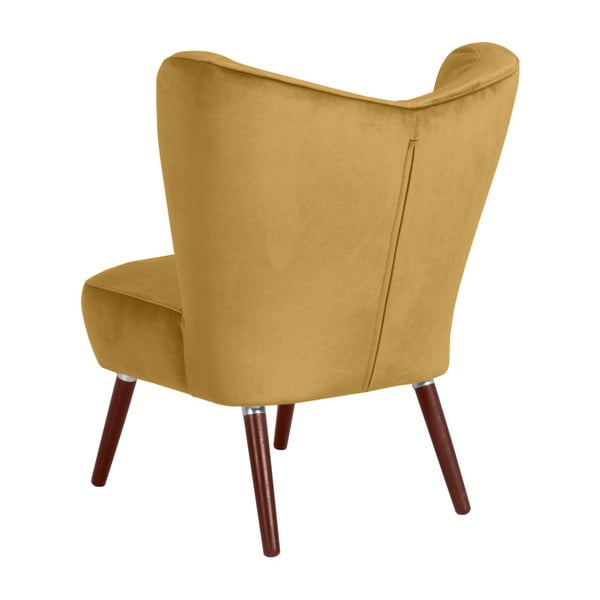 Geltonas krėslas Max Winzer Sari Velvet-image-4