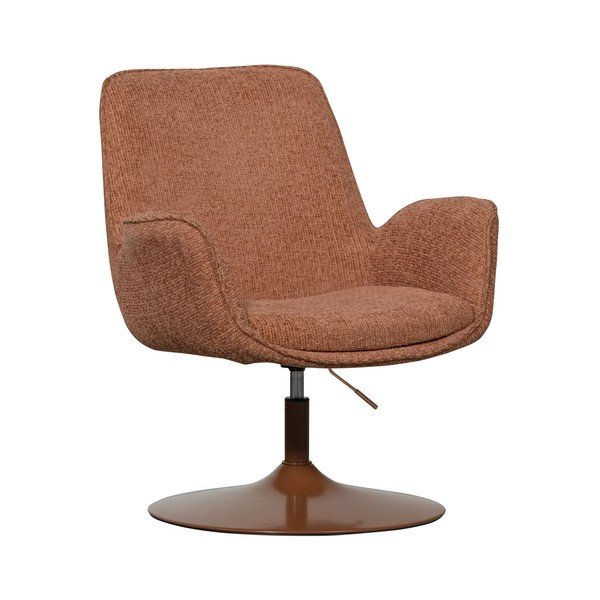 Oranžinės spalvos krėslas su reguliuojama sėdyne Marten – WOOOD