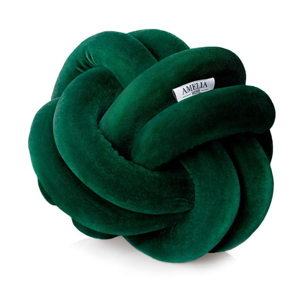 Žalia dekoratyvinė pagalvėlė AmeliaHome Nancy Knot Grey