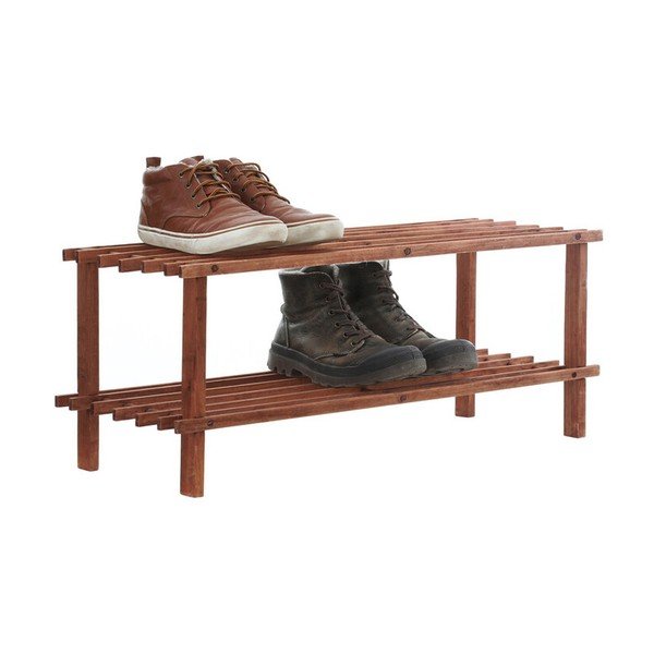 Natūralios spalvos iš kedro masyvo spintelė batams 74x30x26 cm Parker – Premier Housewares-image-2