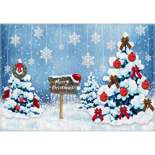 Kilimas Vitaus Kalėdų laikotarpis Snieguota gamta, 50 x 80 cm