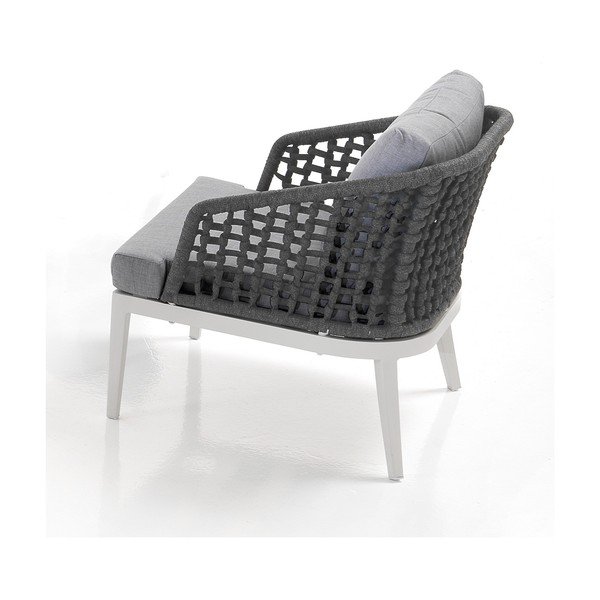 Iš aliuminio sodo poilsio baldų komplektas pilkos spalvos 5 žmonėms Afteli – Tomasucci-image-2