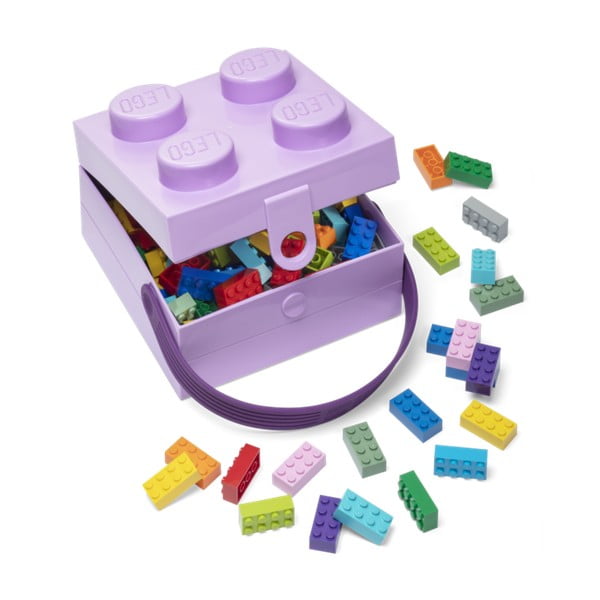 Violetinė daiktadėžė su rankena LEGO®-image-2