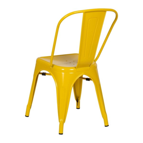 Iš metalo valgomojo kėdės geltonos spalvos 2 vnt. – Ixia-image-3