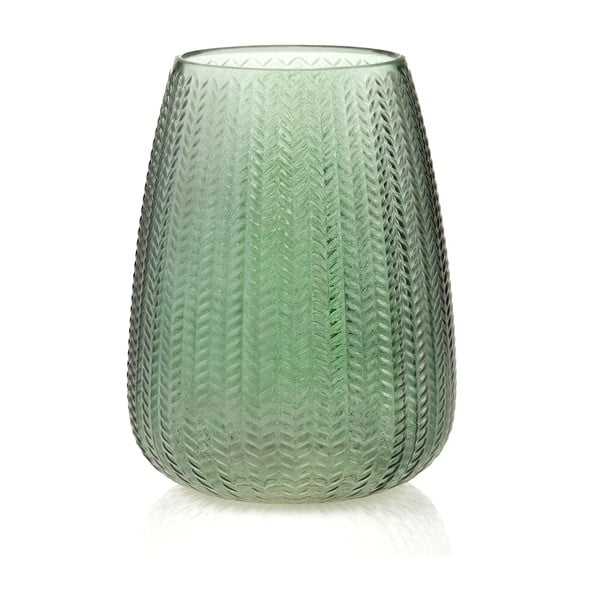 Vaza iš stiklo žalios spalvos (aukštis 24 cm) Sevilla – AmeliaHome