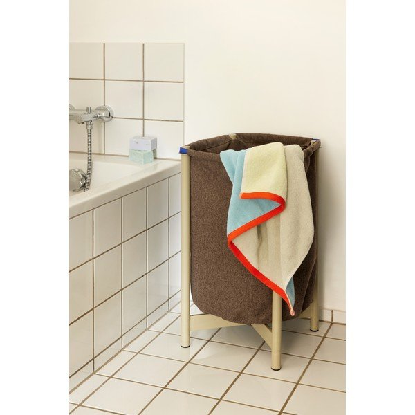 Iš frote audinio iš medvilnės rankšluostis mėlynos spalvos 50x100 cm Block – Hübsch-image-3