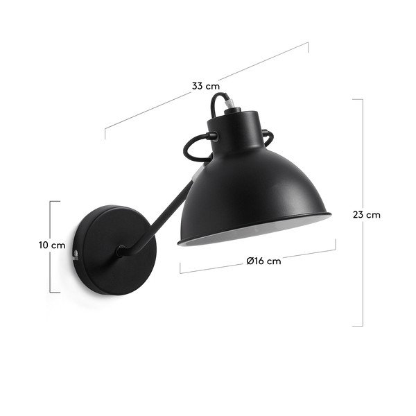 Juodas sieninis šviestuvas Kave Home Odalis-image-3