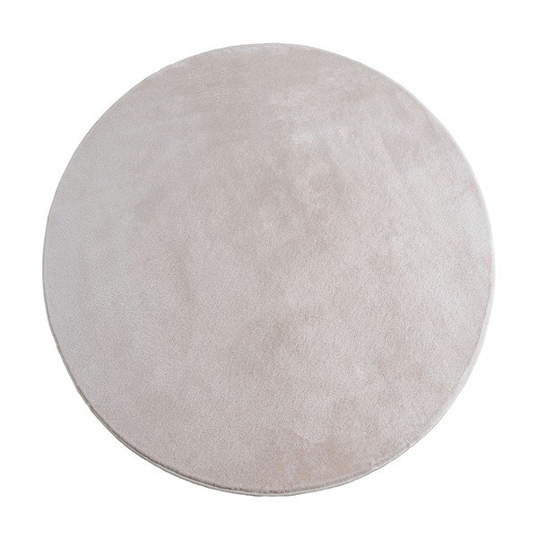 Skalbiamas kreminės spalvos apvalios formos kilimas ø 160 cm Joy – Ayyildiz Carpets