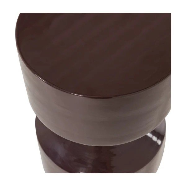 Iš metalo apvalios formos šoninis stalas ø 30 cm Hidde – WOOOD-image-2