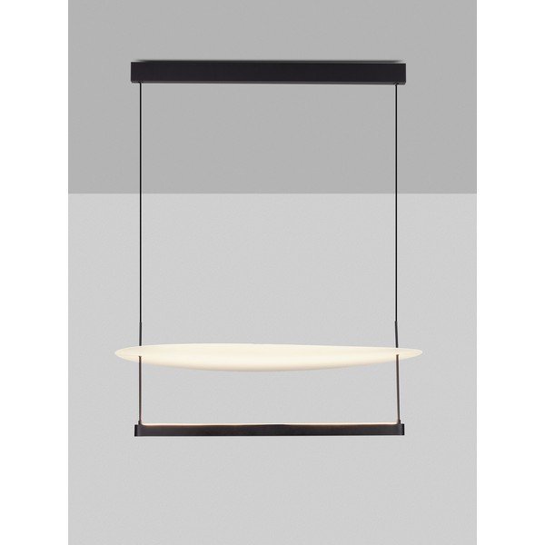 Baltos spalvos/matinės juodos spalvos iš aliuminio kabantis šviestuvas LED su pritemdymo funkcija ø 80 cm Diona – Nova Luce-image-4