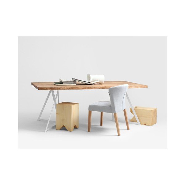 Valgomojo stalas su ąžuoliniu stalviršiu "Custom Form Sherwood", 180 x 90 cm-image-3