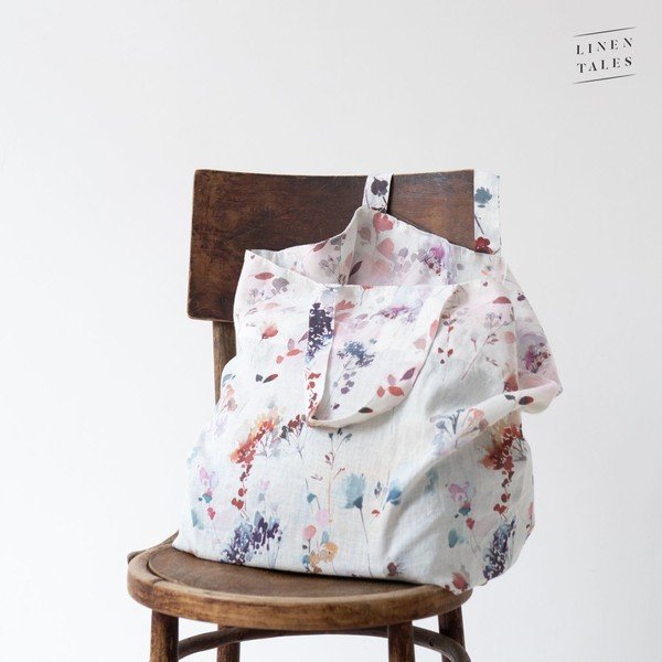 Lininis pirkinių krepšys - Linen Tales-image-1