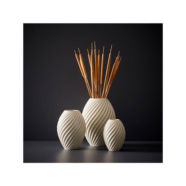 Balta porcelianinė vaza Morsø River, aukštis 16 cm-image-1