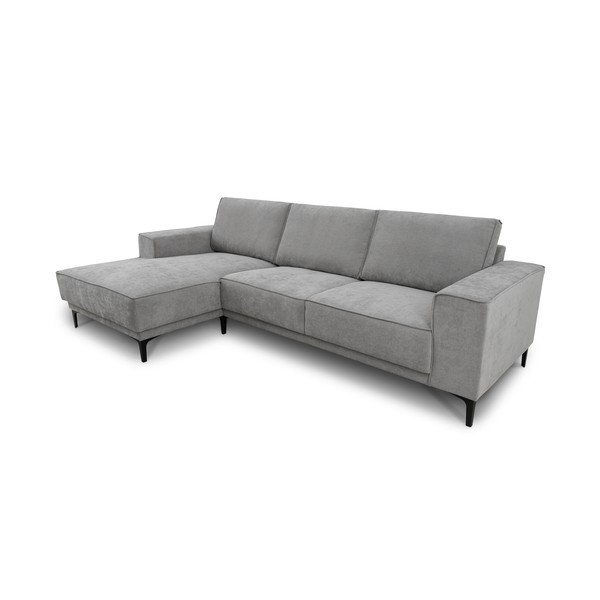 Pilkos spalvos kampinė sofa (su kairiuoju kampu/su gultu) Copenhagen – Scandic-image-3