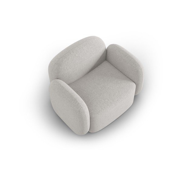 Krėslas šviesiai pilkos spalvos Blair – Micadoni Home-image-3