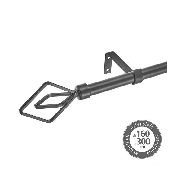 Išplečiamas užuolaidos strypas iš metalo 160 - 300 cm – Casa Selección-image-1