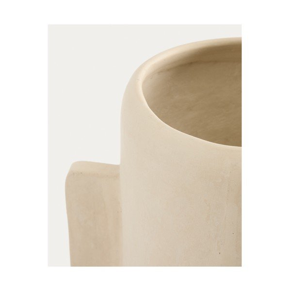 Kreminės spalvos iš papjė mašė vaza (aukštis 38 cm) Mireni – Kave Home-image-4