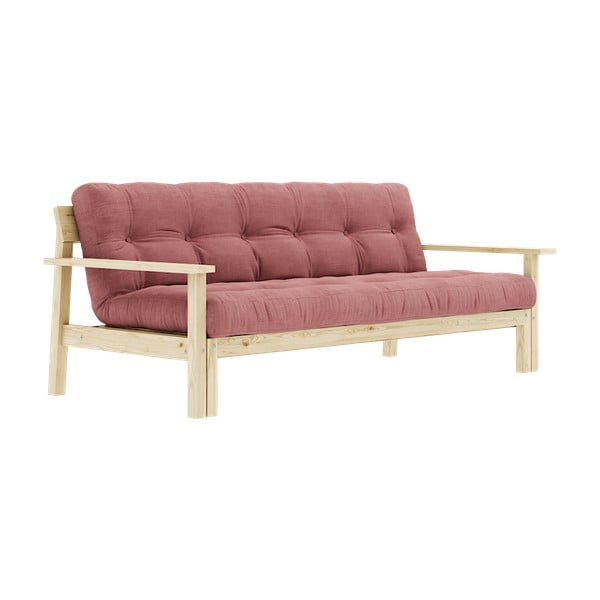 Rožinė sofa lova 218 cm Unwind - Karup Design-image-3
