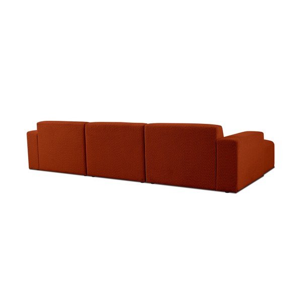 Iš boucle kampinė sofa raudonos plytų spalvos (su kairiuoju kampu) Roxy – Scandic-image-2
