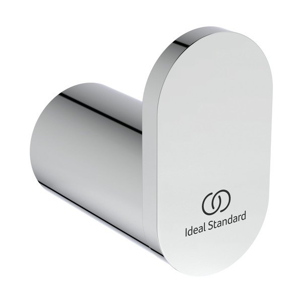 Sieninis iš metalo kablys blizgios sidabrinės spalvos Conca – Ideal Standard