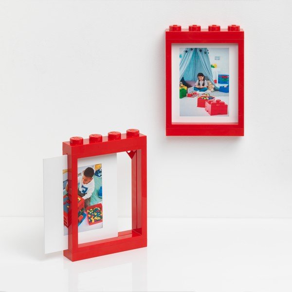 Raudonas nuotraukų rėmelis LEGO®, 19,3 x 26,8 cm-image-2