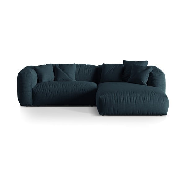 Modulinė kampinė sofa tamsiai mėlynos spalvos (su dešiniuoju kampu) Martina – Micadoni Home