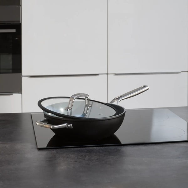 Wok keptuvė su dangčiu/su keramine danga ø 28 cm Meda 3.0 – FABINI-image-1
