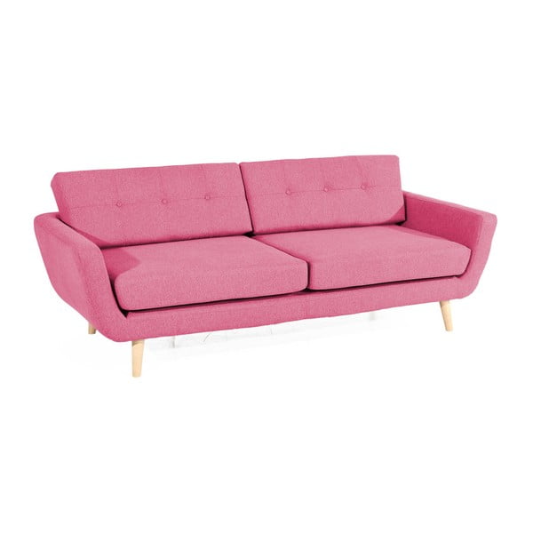 Rožinė trivietė sofa Max Winzer Melvin