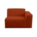 Iš boucle modulinė sofa raudonos plytų spalvos (su dešiniuoju kampu) Roxy – Scandic