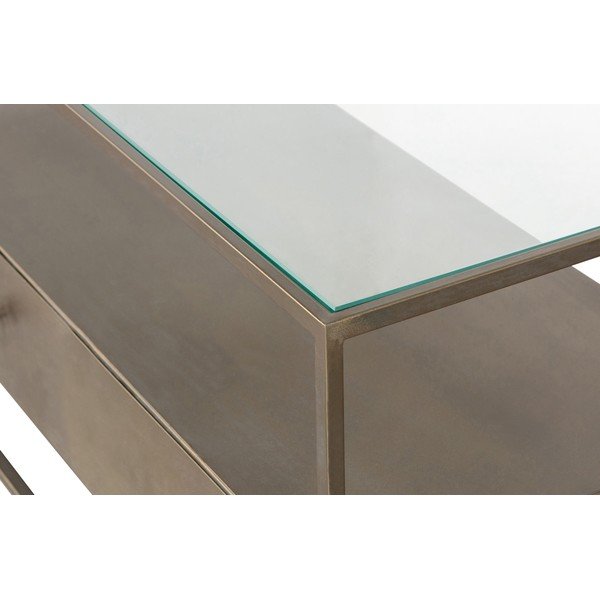 TV spintelė iš metalo auksinės spalvos 115x50 cm Depart – BePureHome-image-1